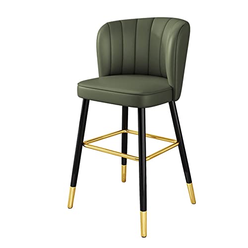 Moderne Barhocker Barhohe Esszimmerstuhl Küchenhocker,Barstuhl mit Lehne stylischer Tresenhocker, 360°Drehstuhl Grad aus Kunstleder,gepolsterte Stühle,für Milch Tee Dessert Shop Kreative Studio Küch von ZAIHW