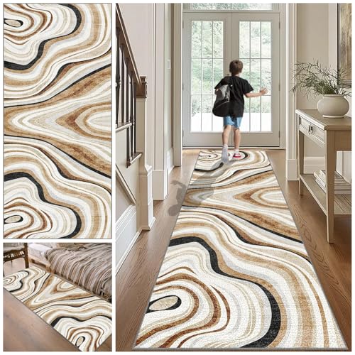 ZAJENKUB 70 x 480 cm Teppich Läufer Flur rutschfest, Küchenteppich, Eingangsteppich, Lang Korridor Teppich, Waschbar Küchenläufer, Flurteppich, Teppichläufer für Küche Fußmatte Entryway von ZAJENKUB
