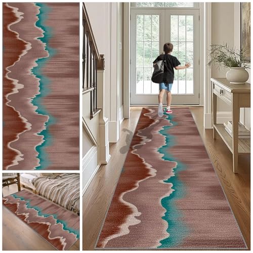 ZAJENKUB 90 x 400 cm Teppich Läufer Flur rutschfest, Küchenteppich, Eingangsteppich, Lang Korridor Teppich, Waschbar Küchenläufer, Flurteppich, Teppichläufer für Küche Fußmatte Entryway ZAJENKUB 90 x 400 cm Teppich Läufer Flur rutschfest, Küchenteppich, Eingangsteppich, Lang Korridor Teppich, Waschbar Küchenläufer, Flurteppich, Teppichläufer für Küche Fußmatte Entryway von ZAJENKUB