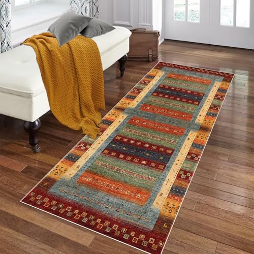ZAJENKUB Teppich Läufer Flur Küchenläufer Teppichläufer Küche Teppiche Flurteppich 100 x 240 cm rutschfest Waschbar Korridor Teppich für Flur waschküche fußmatte Wohnzimmer eingangsbereich von ZAJENKUB