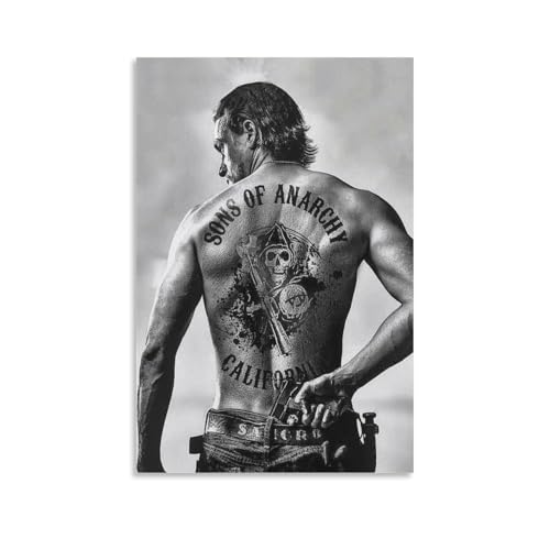ZAJSGPUR Classic Tv Series Sons of Anarchy Jax Teller Poster Dekorative Malerei Leinwand Wandkunst Wohnzimmer Poster Schlafzimmer Malerei 08x12inch(20x30cm) von ZAJSGPUR