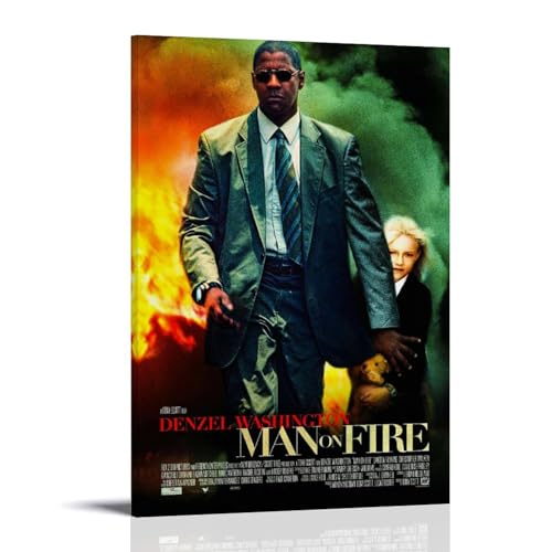 ZAJSGPUR Denzel Washington Movie Man On Fire Wandkunst Bilddruck Moderne Familienzimmer Dekor 08x12inch(20x30cm) von ZAJSGPUR