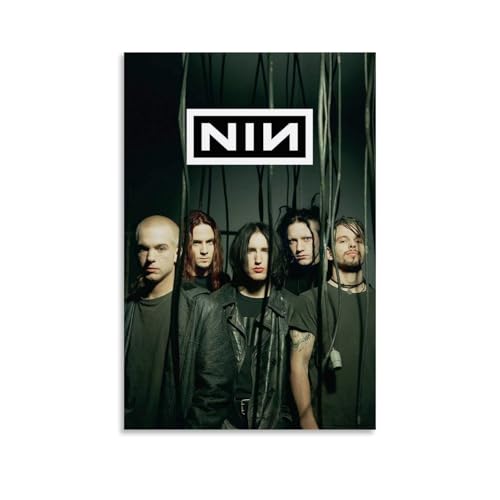 ZAJSGPUR Music Bands Nine Inch Nails Poster Dekorative Malerei Leinwand Wandkunst Wohnzimmer Poster Schlafzimmer Malerei 12x18inch(30x45cm) von ZAJSGPUR