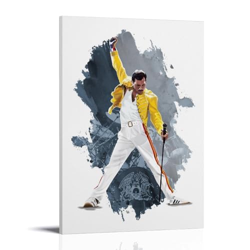 ZAJSGPUR Vocalist Freddie Mercury Art Poster Dekorative Malerei Leinwand Wandkunst Wohnzimmer Poster Schlafzimmer Malerei 12x18inch(30x45cm) von ZAJSGPUR