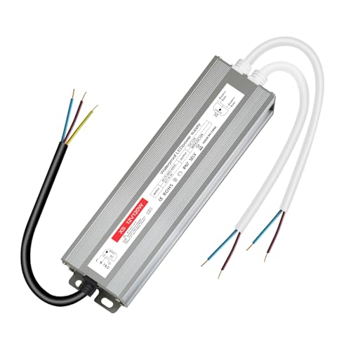 led trafo 12v 10A, IP67 Wasserdicht led transformator 12V 120w, trafo 230v auf 12V 120W 10a, netzteil 12v für G4 GU5.3 MR11 MR16, Nicht Dimmbar, kein Flimmern, Kein Rauschen von ZAKVOP
