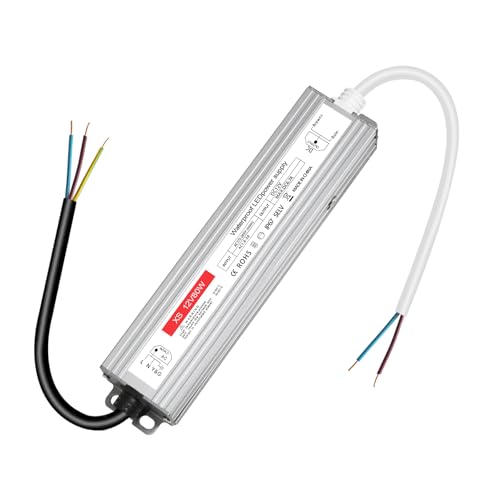 led trafo 12v 6.7A, IP67 Wasserdicht led transformator 12V 80w, trafo 230v auf 12V 6.7A, netzteil 12 v 80W für G4 GU5.3 MR11 MR16, Nicht Dimmbar, kein Flimmern, Kein Rauschen led trafo 12v 6.7A, IP67 Wasserdicht led transformator 12V 80w, trafo 230v auf 12V 6.7A, netzteil 12 v 80W für G4 GU5.3 MR11 MR16, Nicht Dimmbar, kein Flimmern, Kein Rauschen von ZAKVOP