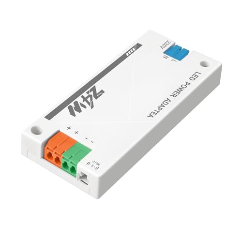 LED Trafo 24V 24W Flackerfrei für Led Strip Lampe, LED Treiber Netzteil 24v 1A, Transformator 230V 24V 24W, trafo 230v auf 24v, für G4 GU5.3 MR11 MR16 LED Halogen, ohne Mindestlast, Kein Rauschen von ZAKVOP