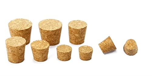 Konischer Glasflaschenverschluss, Bürettenkolben, Kork, Labor-/Heimstecker, Glasflasche, Eichenkorken, Puddingbehälter, Holzdeckel, Flaschenverschluss, 5–100 Stück (Size : 29x20x35mm 10pcs) von ZALINA