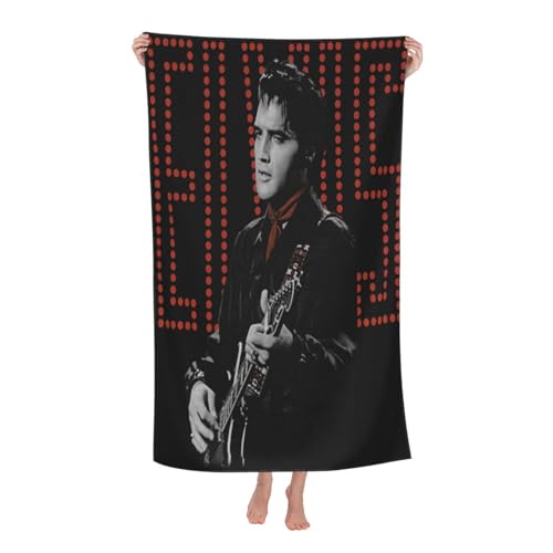 Elvis Singer Rock-Presley Mikrofaser-Strandtuch für Männer, Frauen, Teenager, schnell trocknendes Handtuch für Strand, Pool, Bad, Picknickdecke oder Überwurf von ZALIX
