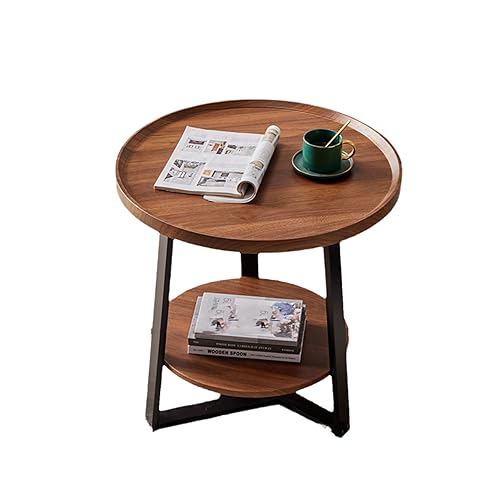 Couchtisch Rund Modern Einfach Zweistöckig Sofatisch Kleiner Couchtisch Tragbar Einfach Zu Installieren Beistelltisch Für Balkon Schlafzimmer Kleiner Nachttisch Rund Walnuss Couchtisch Rund Modern Einfach Zweistöckig Sofatisch Kleiner Couchtisch Tragbar Einfach Zu Installieren Beistelltisch Für Balkon Schlafzimmer Kleiner Nachttisch Rund Walnuss von ZALTAS