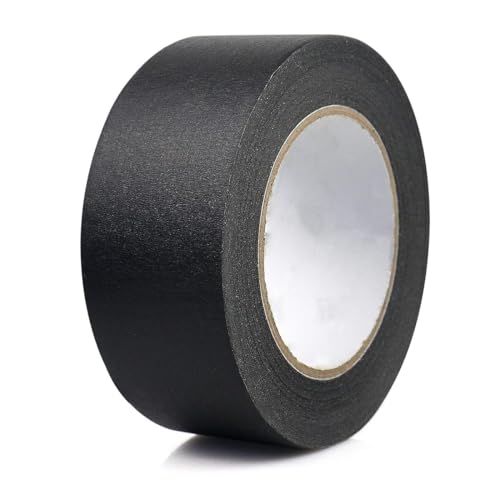 ZALUJMUS Multi-Surface Premium Masking Tape, Dekorieren Malerband für Künstler Indoor 30m * 5cm, Schwarz von ZALUJMUS