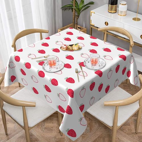 54X54 Zoll Quadratische Tischdecke - Wasserabweisende, Auslaufsichere Tischdecke für Brunch, Buffet, Hochzeit, Bedrucktes Muster 1 137X137 von ZALXOZYL