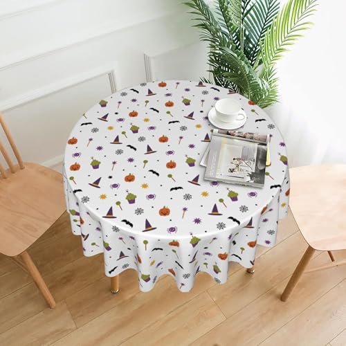 60 Zoll Große Runde Gartentischdecke, Schutz Vor Auslaufsicherer Flüssigkeitsbarriere, Monochromes Streifendruckdesign für Von Der Natur Inspiriertes Dekor Color 152cm 60 Zoll Große Runde Gartentischdecke, Schutz Vor Auslaufsicherer Flüssigkeitsbarriere, Monochromes Streifendruckdesign für Von Der Natur Inspiriertes Dekor Color 152cm von ZALXOZYL