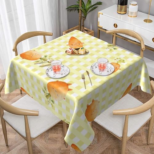 60X60 Zoll Quadratische Tischdecke - Ölfeste, Strapazierfähige Tischwäsche für Café, Abendessen, Picknick, Bedrucktes Muster 3 137X137 von ZALXOZYL