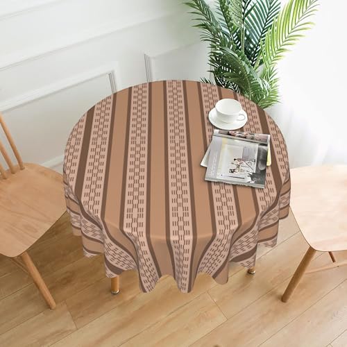 Abwischbare Tischdecke, Rund, 152 cm, Bedrucktes Muster, für Moderne Wohnungen und Büros Color 60In von ZALXOZYL