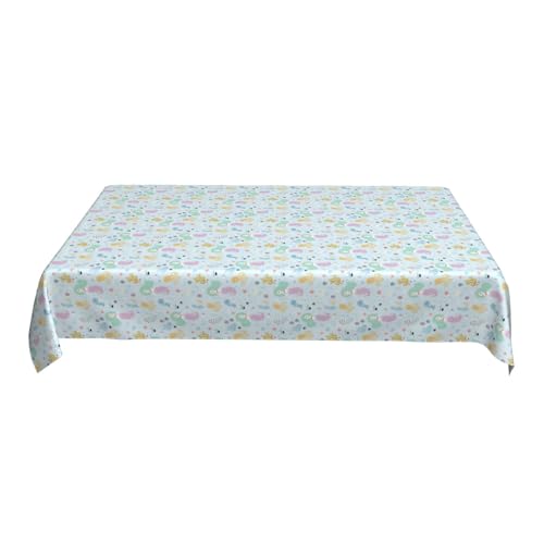 Bauernhaus-Tischdecke, 152 X 228 cm, Bedrucktes Muster, Rechteckig, Wasserdicht, Polyester, Waschbar, Dekor Color One Size Bauernhaus-Tischdecke, 152 X 228 cm, Bedrucktes Muster, Rechteckig, Wasserdicht, Polyester, Waschbar, Dekor Color One Size von ZALXOZYL