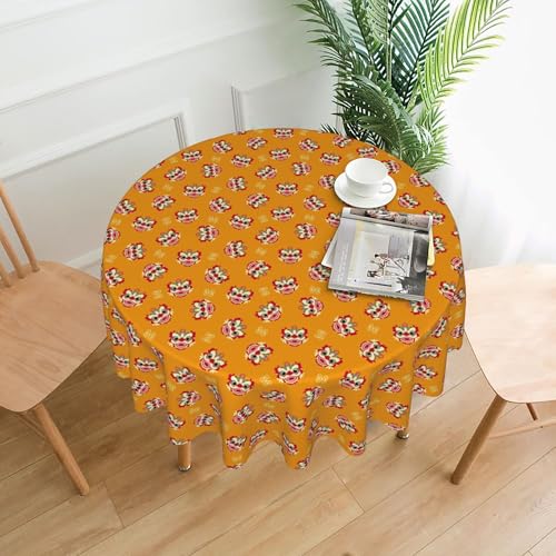 Formelle Runde Tischdecke, 60 Zoll, Anspruchsvolle Eleganz, Monochromes Streifendruckdesign für Das Galadinner Und Die Preisverleihung Color 152cm Formelle Runde Tischdecke, 60 Zoll, Anspruchsvolle Eleganz, Monochromes Streifendruckdesign für Das Galadinner Und Die Preisverleihung Color 152cm von ZALXOZYL