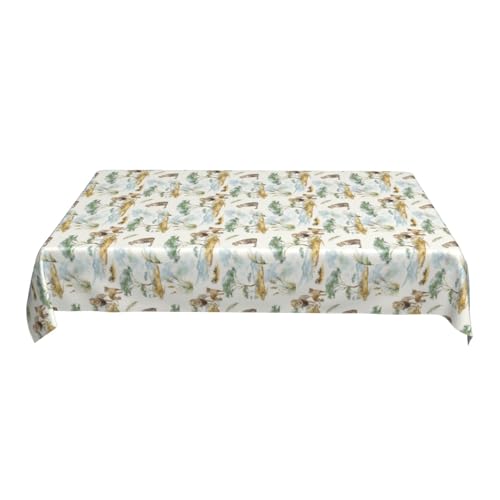 Hochwertige Rechteckige Tischdecke Im Pastoralen Stil, 152 X 228 cm, Abwischbarer, Auslaufsicherer Tischschutz Aus Polyester für Cafés, Hochzeitsfeiern D One Size Hochwertige Rechteckige Tischdecke Im Pastoralen Stil, 152 X 228 cm, Abwischbarer, Auslaufsicherer Tischschutz Aus Polyester für Cafés, Hochzeitsfeiern D One Size von ZALXOZYL