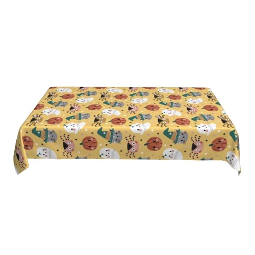 Indoor Party Tischdecke Gedruckt Muster 60X90In Rechteckige Polyester Wasserdicht Decor E One Size von ZALXOZYL