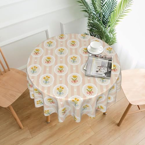 Picknick-Tischdecke, 152 cm, Rund, Bedrucktes Muster, für Spaß und Zusammenkünfte Im Freien 5 60In von ZALXOZYL
