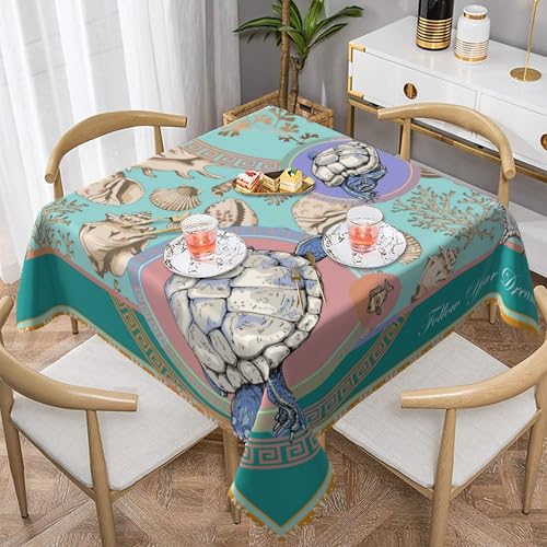 Quadratische Tischdecke, 152 X 152 cm, Veranstaltungsbereit, Wasserfestes Kerngewebe, Chromarich-Pigmente, Tragetaschenpackung Colorful 152X152 Quadratische Tischdecke, 152 X 152 cm, Veranstaltungsbereit, Wasserfestes Kerngewebe, Chromarich-Pigmente, Tragetaschenpackung Colorful 152X152 von ZALXOZYL
