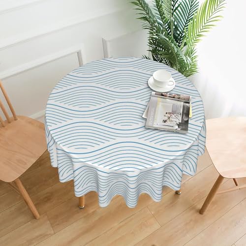 Runde Tischdecke, 152 cm, Bedrucktes Muster, für Moderne Häuser und Cafés Color 60In von ZALXOZYL