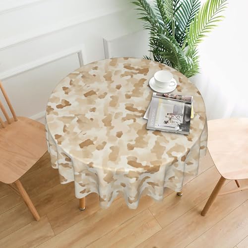 Schimmelfeste, Runde Tischdecke, 152 cm, Gesundheitlich Unbedenklicher Hygieneschutz, Einfarbiges Streifendruckdesign für Den Gastronomiebereich 4 152cm von ZALXOZYL