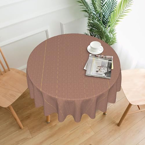 Schwarze Tischdecke, 152 cm, Rund, Bedrucktes Muster, für Themenpartys und Veranstaltungen Color 60In von ZALXOZYL