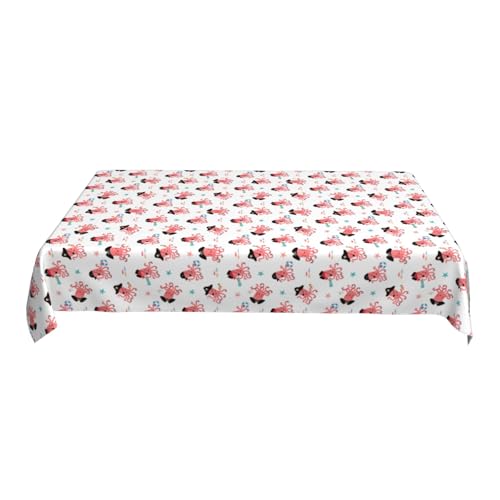 Tischdecke für Gartenpartys, Bedrucktes Muster, 152 X 228 cm, Rechteckig, Polyester, für Den Außenbereich, Wasserdicht, Waschbar C One Size Tischdecke für Gartenpartys, Bedrucktes Muster, 152 X 228 cm, Rechteckig, Polyester, für Den Außenbereich, Wasserdicht, Waschbar C One Size von ZALXOZYL
