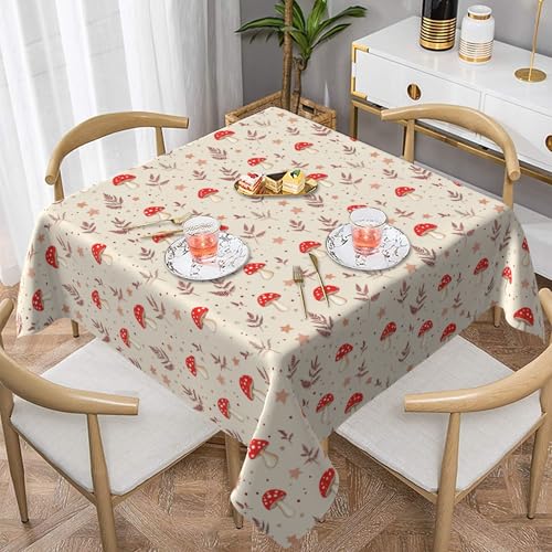 ZALXOZYL 54X54 Zoll Quadratischer Tischschutz, Bedrucktes Muster, Wasserdicht, für Veranstaltungsplanung, Partyzubehör Color 152X152 von ZALXOZYL
