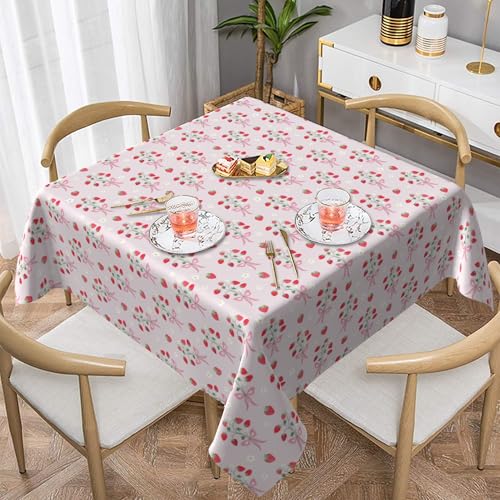 ZALXOZYL 60X60 Zoll Tischwäschebezug Mit Bedrucktem Muster, Wasserdicht für Großes Bankett, Hochzeitstischdekoration Color 137X137 von ZALXOZYL