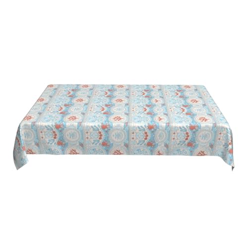 ZALXOZYL Rechteckige Tischwäsche 60X90In Gedrucktes Muster Polyestergewebe Wasserdicht Waschbar Dekor Color One Size ZALXOZYL Rechteckige Tischwäsche 60X90In Gedrucktes Muster Polyestergewebe Wasserdicht Waschbar Dekor Color One Size von ZALXOZYL