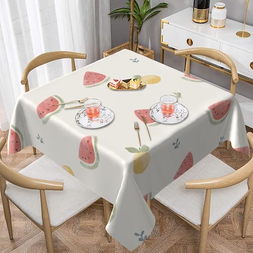 wasserdichte Tischdecke, 137X137cm, Langlebig, für Den Einsatz Im Café-Restaurant Zu Hause, Als Tischdecke für Hochzeitsfeiern, Weiche Haptik 3 152X152 von ZALXOZYL