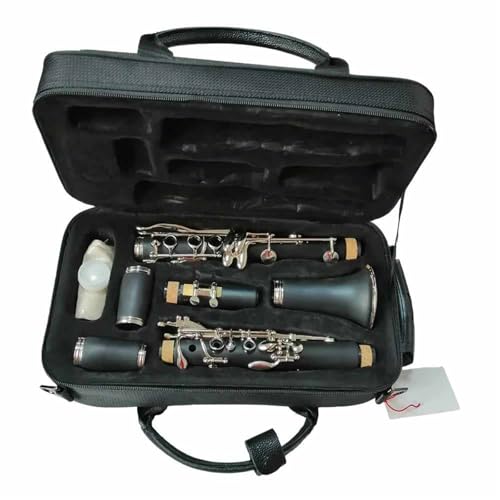 ZAMASS Student Klarinette Mittelstufe Klarinette 17 Tonart Bb Holzstruktur Vernickelt von ZAMASS
