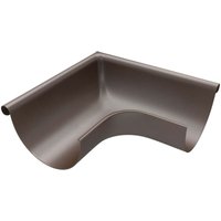 Zambelli - Rinnenwinkel 90 Grad (Außenwinkel) verzinkt Dachrinnenwinkel mit Wulst außen für Dachrinne halbrund, ohne löten, 125 mm / 280/7 tlg von ZAMBELLI