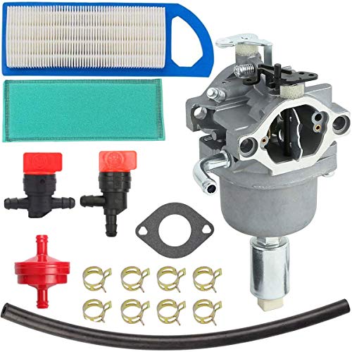 ZAMDOE 796109 594593 Vergaser Kit für Briggs & Stratton 591731 590400 796078 498811 794161 795477 14.5HP - 21HP, mit Luftfilter Kraftstoffleitung von ZAMDOE