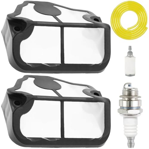 ZAMDOE 530029811 Luftfilter für Husqvarna 36 41 136 136LE 137 137E 141 141LE 142 142E Kettensäge Ersatzteile WT-202 WT-657 WT-529 WT-289 WT-285 WT-239 WT-834 mit Zündkerze von ZAMDOE