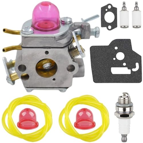 ZAMDOE 531127910 Vergaser-Ersatzteil für Husqvarna 130C 130L 330LK Rasentrimmer Freischneider Ersatzteile, mit BPMR6A Zündkerze Kraftstofffilter Kraftstoffleitung von ZAMDOE