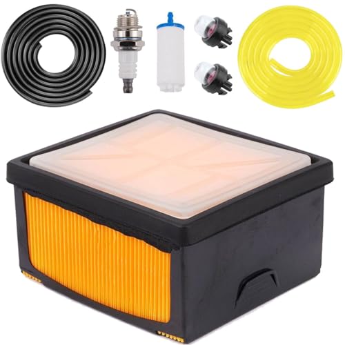 ZAMDOE 574362302 Luftfilter kompatibel für Husqvarna K760 K770 Power Cutter Betontrennsäge ersetzt 574362301 506264111 BPMR7A, mit Zündkerze, Kraftstofffilter von ZAMDOE