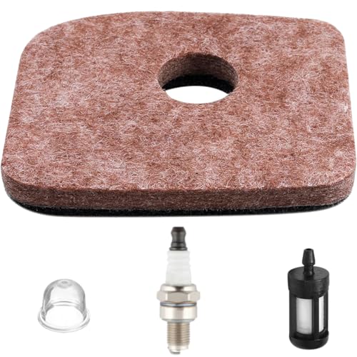 ZAMDOE BG56 Luftfilter Zündkerze Primer-Birne für STIHL BG56 BG56C SH56C BG66 BG66C BR200 BG86 BG86C SH56 SH86 SH86C SR200 BG86CE BG86Z BG86CEZ Laubbläser Ersetzen Sie 4241 120 1800 Luftfilter von ZAMDOE