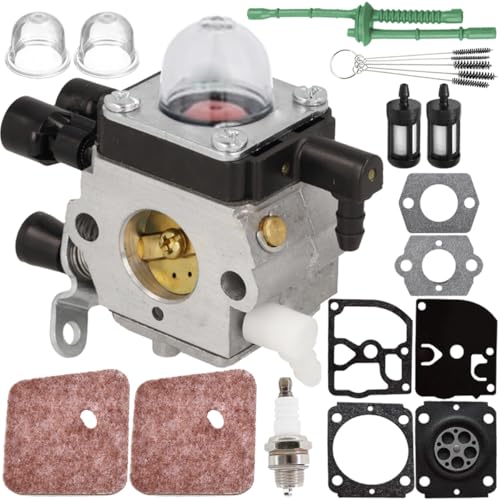 ZAMDOE FS38 Vergaser für Stihl FS 38 FS55R FS45 FS46 FS55 FS55C FS 55R 2-Mix Freischneider Rasentrimmer Ersatz für ZAMA C1Q-S282 4140 120 0623 41401200623B (nach 2013-2015) von ZAMDOE