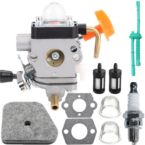ZAMDOE FS90R Vergaser für STIHL FS87 FS87R FS90 FS90R FS100 FS110 FS110X FS130R FS130 HL90 HL100 HT100 HT101 KM90 KM100 SP90 FS110R KM110R FS100RX KM90R KM130R Rasentrimmer 41801200607 C1Q-S174 von ZAMDOE