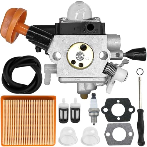 ZAMDOE FS91 Vergaser für Stihl FS89 FS89R FS91R FC91 FC96 FS111 FS111R FS111RX FC111 HT102 HT103KM91 KM91R KM111 KM111R Freischneider Rasentrimmer 4180 120 0615 Vergaser von ZAMDOE