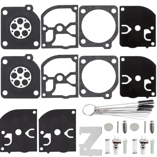 ZAMDOE RB-39 Vergaser-Reparatursatz Dichtungsmembran für Homelite 250 für McCulloch 32cc 35cc 38cc 3200 3205 3210 2010 2014 2016 2116 2118 2316 3210 32cc für Stens-615-566 Kettensägen von ZAMDOE