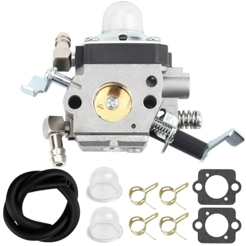 ZAMDOE Vergaser für Wacker BS50-2 BS50-2i BS60-2 BS60-2i BS70-2i Stampfer für Walbro HDA ​​242 HDA 252 Carb 0165604 Kettensäge Rasenmäherteile, mit Ansaugpumpe Dichtung Kraftstoffleitung von ZAMDOE