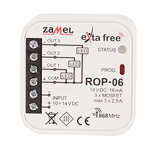 ZAMEL EXF10000092 ROP-06 Kabellose Steuerung, Silber von EXTA FREE