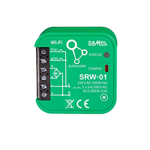 Supla Zamel kabellos professionell langlebig automatisch einfach einzurichten intelligente Fernbedienung elektrisch innovativ modern Internet einfach zu installieren WiFi-Rollladensteuerung SRW-01 von Supla