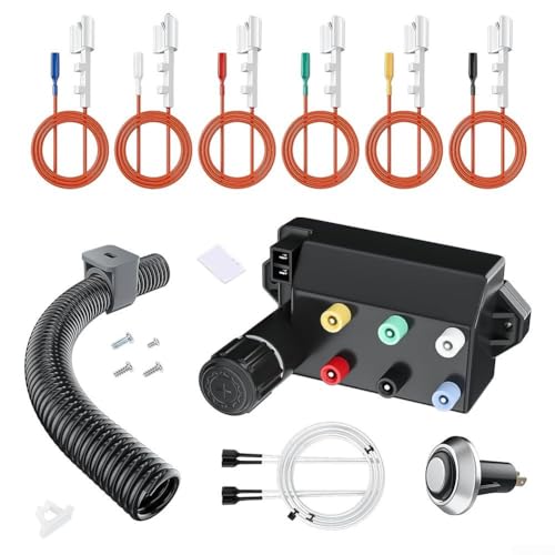 1 Set 66356 Grill Ignitor Kit For Weber Genesis II 610 Gas Grills Electronic Igniter Kit Replacemen 6-Outlet Ignition Barbecue Replacement Parts von ZAMETTER