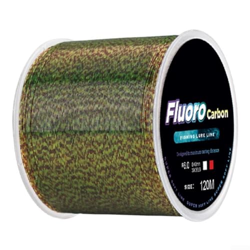 120M Fluorocarbon Angelschnur Außergewöhnliche Leistung in anspruchsvollen Angelszenarien 4 1334 14,5 kg (2,5 kaffeefarbene Punkte) von ZAMETTER