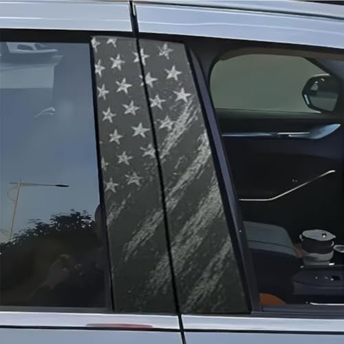 2 Stück Auto B Säule Decals PVC Aufkleber für Tür Säule Enhancement und Fahrzeug Dekoration 24x46cm Passend für mehrere Autotypen (B) von ZAMETTER